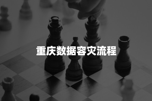 重庆数据容灾流程