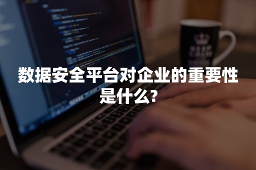 数据安全平台对企业的重要性是什么?