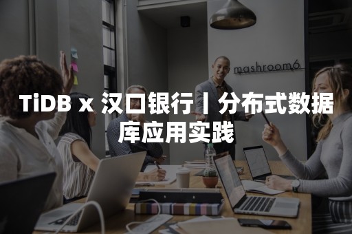 TiDB x 汉口银行丨分布式数据库应用实践