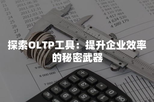 探索OLTP工具：提升企业效率的秘密武器