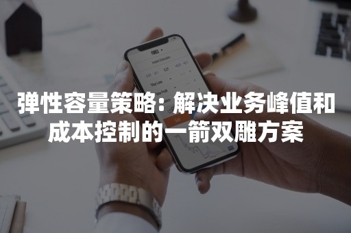 弹性容量策略: 解决业务峰值和成本控制的一箭双雕方案