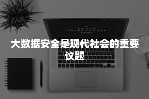 大数据安全是现代社会的重要议题