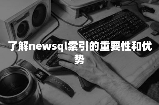 了解newsql索引的重要性和优势