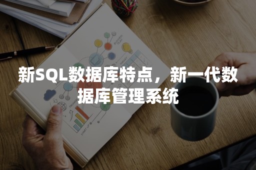 新SQL数据库特点，新一代数据库管理系统