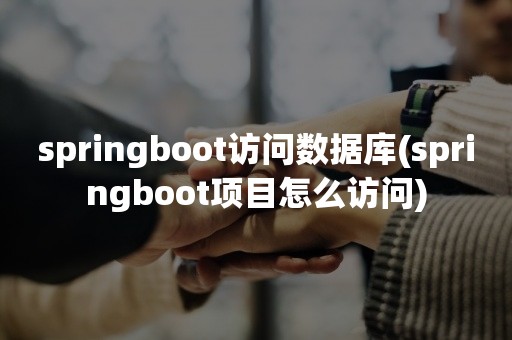 springboot访问数据库(springboot项目怎么访问)