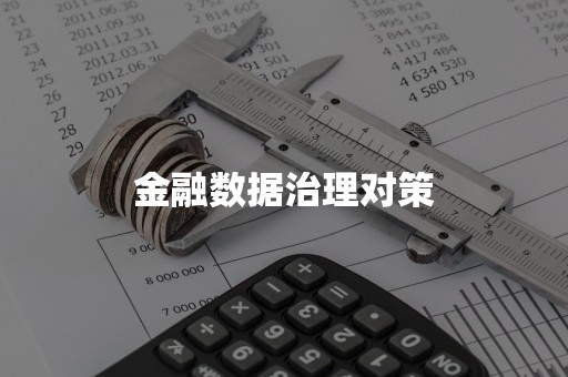 金融数据治理对策