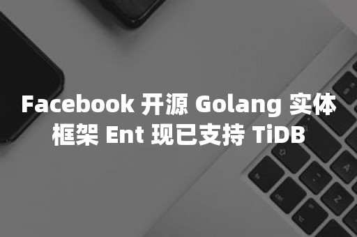 Facebook 开源 Golang 实体框架 Ent 现已支持 TiDB