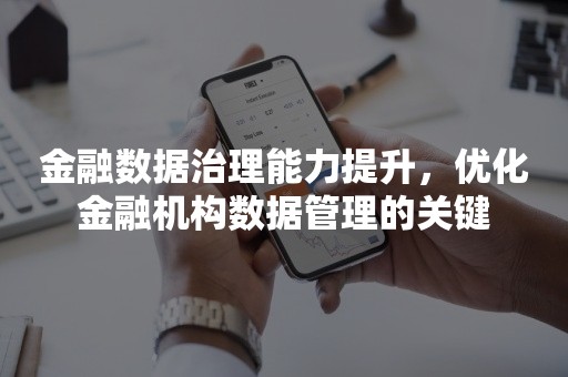 金融数据治理能力提升，优化金融机构数据管理的关键