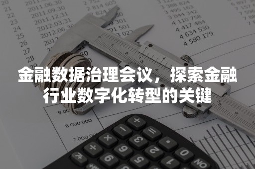 金融数据治理会议，探索金融行业数字化转型的关键