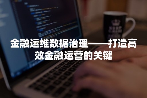 金融运维数据治理——打造高效金融运营的关键