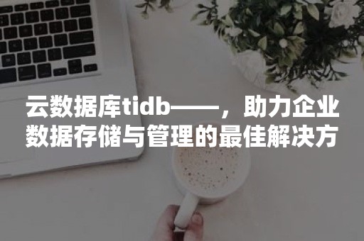 云数据库tidb——，助力企业数据存储与管理的最佳解决方案