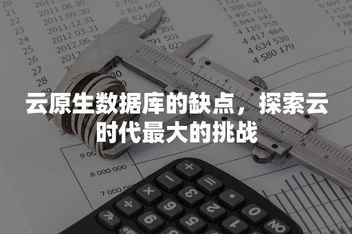 平凯星辰云原生数据库的缺点，探索云时代最大的挑战