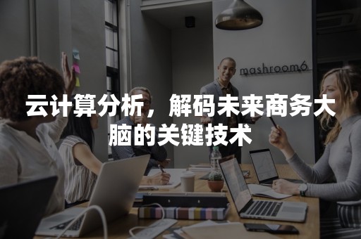 云计算分析，解码未来商务大脑的关键技术