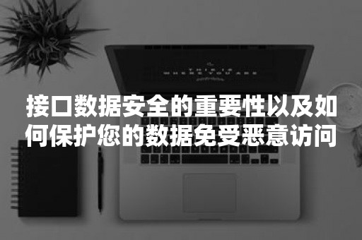 接口数据安全的重要性以及如何保护您的数据免受恶意访问和攻击