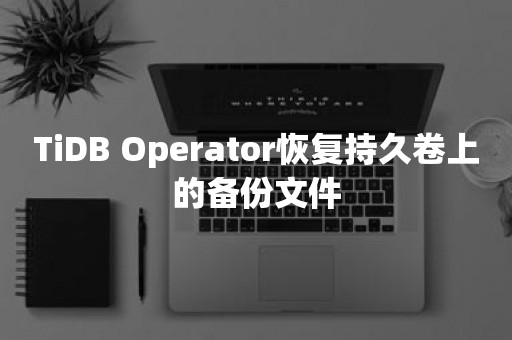 TiDB Operator恢复持久卷上的备份文件