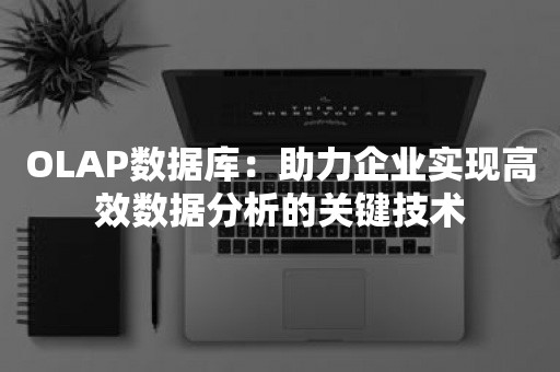 OLAP数据库：助力企业实现高效数据分析的关键技术