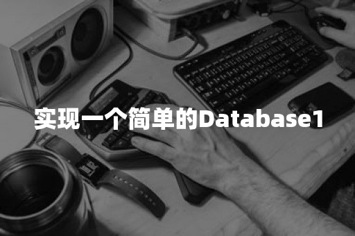 实现一个简单的Database1