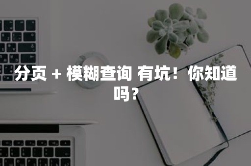 分页 + 模糊查询 有坑！你知道吗？