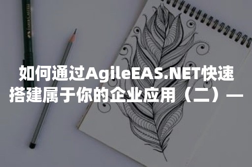 如何通过AgileEAS.NET快速搭建属于你的企业应用（二）——智能版本升级和多数据库访问的分布式部署