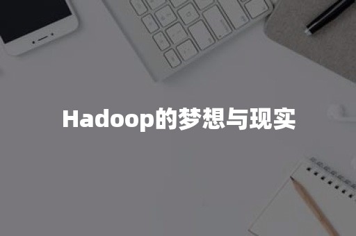 Hadoop的梦想与现实