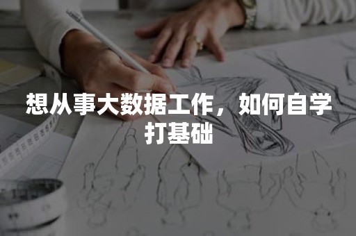 想从事大数据工作，如何自学打基础