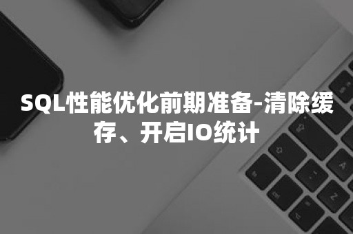 SQL性能优化前期准备-清除缓存、开启IO统计