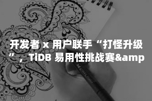 开发者 x 用户联手“打怪升级”，TiDB 易用性挑战赛& 4.0 捉“虫”竞赛完结！平凯星辰