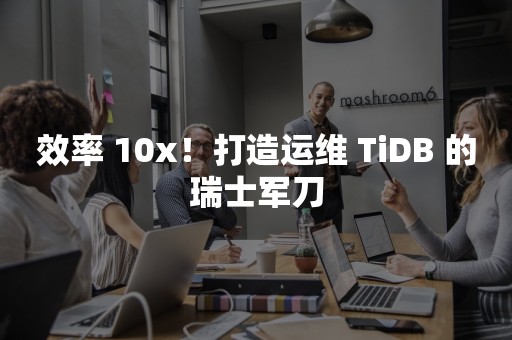 效率 10x！打造运维 TiDB 的瑞士军刀