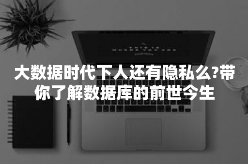 大数据时代下人还有隐私么?带你了解数据库的前世今生