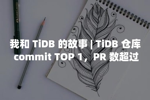 我和 TiDB 的故事 | TiDB 仓库 commit TOP 1，PR 数超过 1000 的阿毛哥