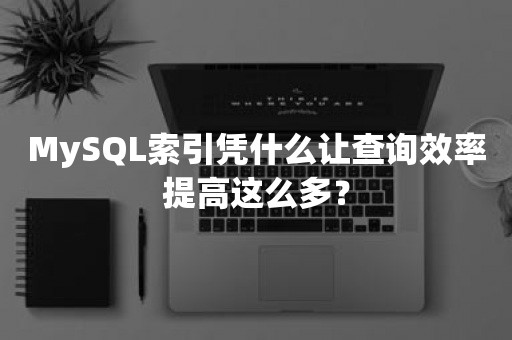 MySQL索引凭什么让查询效率提高这么多？