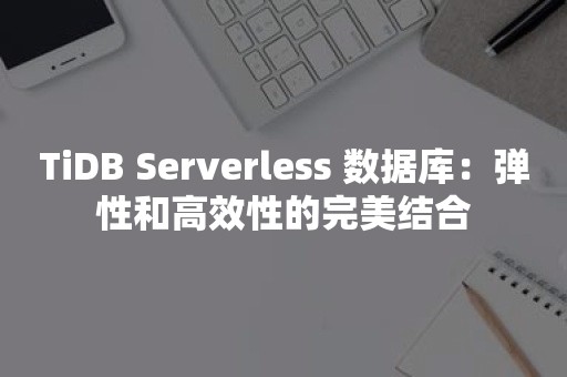 TiDB Serverless 数据库：弹性和高效性的完美结合
