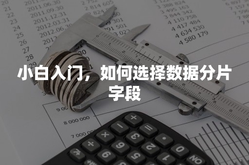 小白入门，如何选择数据分片字段