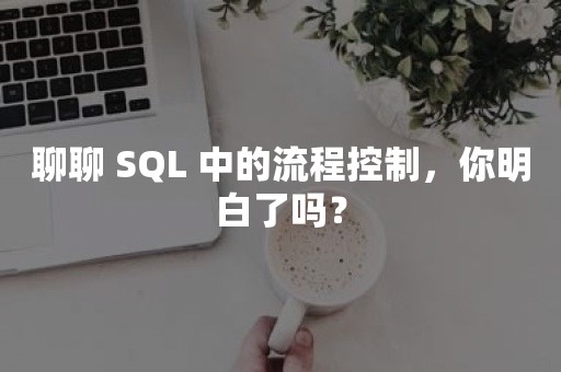 聊聊 SQL 中的流程控制，你明白了吗？