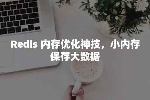 Redis 内存优化神技，小内存保存大数据