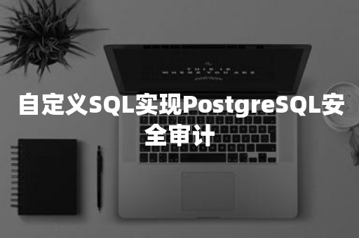 自定义SQL实现***安全审计