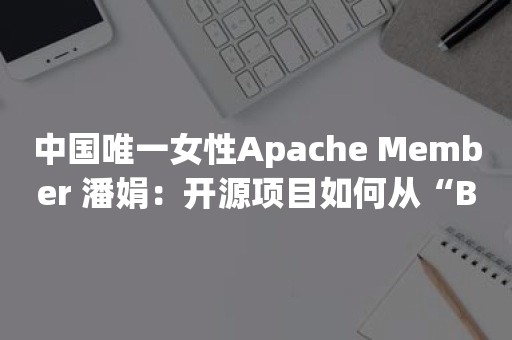 中国唯一女性Apache Member 潘娟：开源项目如何从“Baby”到“顶级”？