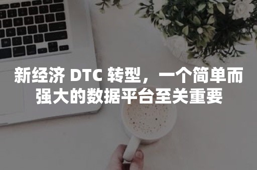 新经济 DTC 转型，一个简单而强大的数据平台至关重要