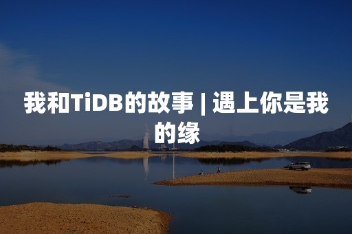 我和TiDB的故事 | 遇上你是我的缘