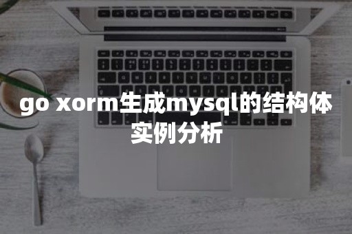 go xorm生成mysql的结构体实例分析