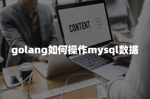 golang如何操作mysql数据