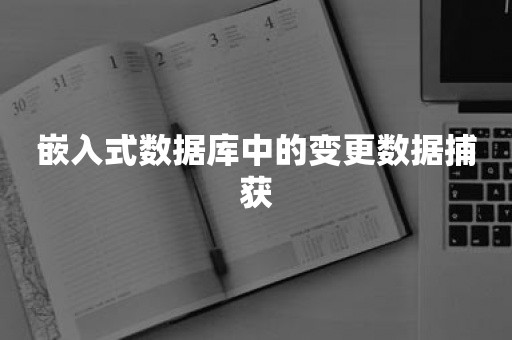 嵌入式数据库中的变更数据捕获