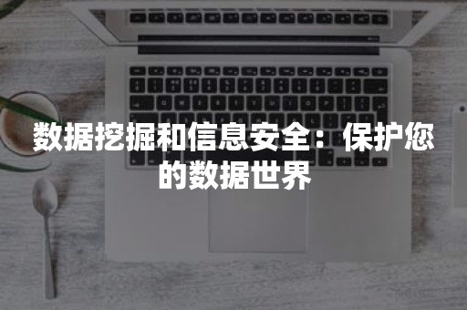 数据挖掘和信息安全：保护您的数据世界