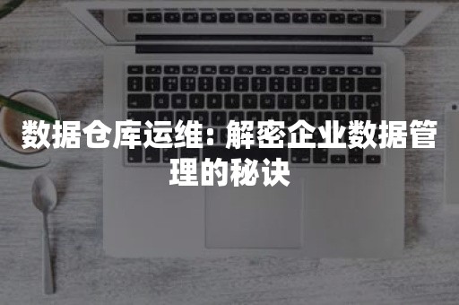 数据仓库运维: 解密企业数据管理的秘诀