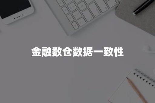 金融数仓数据一致性