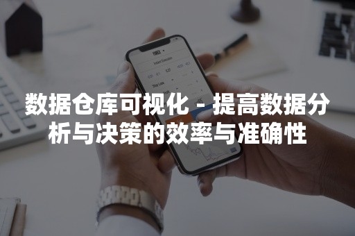 数据仓库可视化 - 提高数据分析与决策的效率与准确性