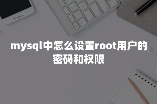 mysql中怎么设置root用户的密码和权限