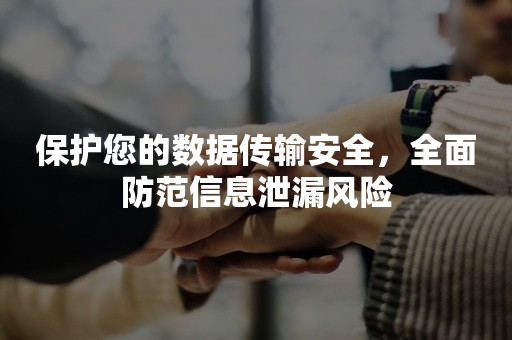 保护您的数据传输安全，全面防范信息泄漏风险