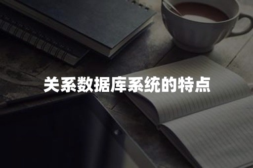 关系数据库系统的特点