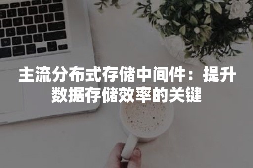 主流分布式存储中间件：提升数据存储效率的关键